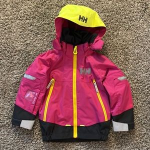 Helly Hansen Kids Rider lined water repellent jacket. Size 104/4.